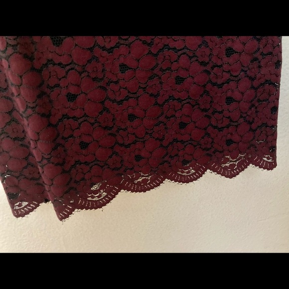 Lark&Ro Lace Merlot Women’s Size 2 Dress - Picture 4 of 7